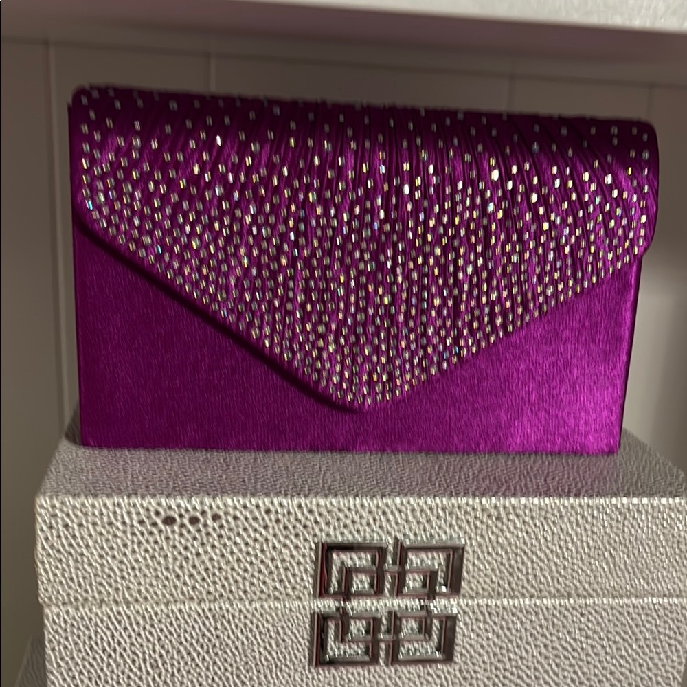 Elegant Purple Clutch Bag
